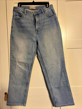 Everlane The Curvy Cheeky Jean Straight Leg Blue Jeans